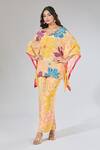 Buy_Samyukta Singhania_Multi Color Printed Kaftan And Pants Set _at_Aza_Fashions