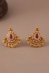 Buy_Smars Jewelry_Gold Plated Stones Antique Ruby Mangalsutra Set _Online_at_Aza_Fashions