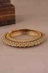 Smars Jewelry_Gold Plated Antique Pacheli Kada Bangle _Online_at_Aza_Fashions