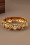Buy_Smars Jewelry_Antique Gold Pearl Stone Studded Kada _Online_at_Aza_Fashions