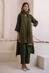 Shop_Avaha_Green Designer Maan Kurta Set _Online_at_Aza_Fashions