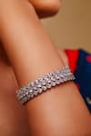 Buy_ZEVAR BY GEETA_White Diamonds Embellished Kada _Online_at_Aza_Fashions
