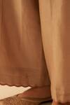 JANKI INDIA_Cream Chanderi, Organza Embroidery Round Neck Sindhi Kurta Set _Online_at_Aza_Fashions