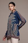Buy_Ritu Kumar_Designer Blue Arith Shirt _Online_at_Aza_Fashions