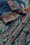 Shop_Ritu Kumar_Designer Blue Arith Shirt _Online_at_Aza_Fashions