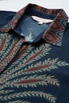 Ritu Kumar_Designer Blue Arith Shirt _at_Aza_Fashions