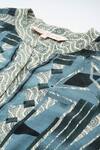 Shop_Ritu Kumar_Blue Geometric Print Kurta Set _Online_at_Aza_Fashions