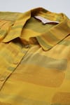 Shop_Ritu Kumar_Yellow Bauhaus Print Loose Fit Shirt _Online_at_Aza_Fashions