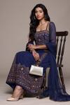 Shop_Ritu Kumar_Dharohar Blue Kurta Set _Online_at_Aza_Fashions