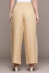 Shop_Ritu Kumar_Beige Essential-bottoms Pants _at_Aza_Fashions