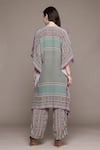 Shop_Ritu Kumar_Green Teal Keya Kurta Set _at_Aza_Fashions