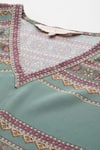 Buy_Ritu Kumar_Green Teal Keya Kurta Set _Online_at_Aza_Fashions