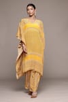 Shop_Ritu Kumar_Printed Yellow Kurta Set With Pant _Online_at_Aza_Fashions