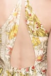 Shop_Ritu Kumar_Off White Floral Print Pierra Midi Dress _Online_at_Aza_Fashions