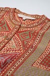 Buy_Ritu Kumar_Orange Rust Sona Kurta And Pant Co-ord Set _Online_at_Aza_Fashions