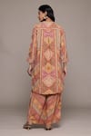 Shop_Ritu Kumar_Orange Rust Sona Kurta And Pant Co-ord Set _at_Aza_Fashions