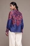 Shop_Ritu Kumar_Blue Zuri Designer Shirt With Floral Print _at_Aza_Fashions