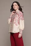 Ritu Kumar_Embroidered Off White Zuri Shirt _Online_at_Aza_Fashions
