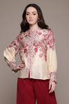 Buy_Ritu Kumar_Embroidered Off White Zuri Shirt _at_Aza_Fashions