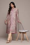 Buy_Ritu Kumar_Off White Flowret Kurta Set With Pant _at_Aza_Fashions