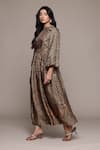 Ritu Kumar_Black Flowret K Anarkali Set _Online_at_Aza_Fashions