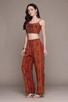 Ritu Kumar_Multi Color Kantara K Cape Set With Pant And Bustier _Online_at_Aza_Fashions