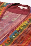 Buy_Ritu Kumar_Multi Color Kantara K Cape Set With Pant And Bustier 