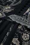 Ritu Kumar_Black Viscose Round Neck Poppy Pushpanjali K Midi Dress _at_Aza_Fashions