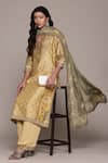 Ritu Kumar_Yellow Pineapple K Kurta Set _at_Aza_Fashions