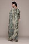 Shop_Ritu Kumar_Green Khaki Pineapple K Kurta Set _at_Aza_Fashions