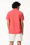 Shop_Terra Luna_Orange Cata Polo Handloom Cotton T-shirt _at_Aza_Fashions