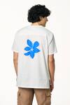 Shop_Terra Luna_White Cotton Pico Logo Handloom T-shirt _at_Aza_Fashions