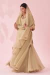 Shop_Studio Bagechaa_Gehna Green Sharara Set _Online_at_Aza_Fashions