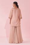 Shop_Studio Bagechaa_Blush Pink Embroidered Sharara Set _at_Aza_Fashions