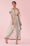 Buy_Studio Bagechaa_Pink Pale Blue Cape Set _at_Aza_Fashions