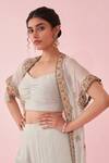 Buy_Studio Bagechaa_Pink Pale Blue Cape Set With Sharara Pants _Online_at_Aza_Fashions