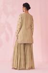 Shop_Studio Bagechaa_Embroidered Gazal Green Sharara Set _at_Aza_Fashions