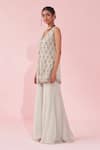 Studio Bagechaa_Embroidered Pale Blue Sharara Set _Online_at_Aza_Fashions