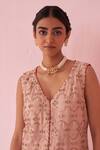 Buy_Studio Bagechaa_Embroidered Blush Pink Sharara Set _Online_at_Aza_Fashions