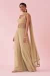 Shop_Studio Bagechaa_Gul Green Sharara Set _Online_at_Aza_Fashions