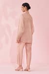 Shop_Studio Bagechaa_Embroidered Blush Pink Shirt Pant Set _at_Aza_Fashions