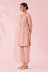 Studio Bagechaa_Embroidered Blush Pink Kurta And Pants Set _Online_at_Aza_Fashions