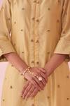 Shop_Studio Bagechaa_Gulbadam Yellow Embroidered Kurta Set _Online_at_Aza_Fashions