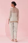 Shop_Studio Bagechaa_Gajara Pale Blue Tunic Pant Set _at_Aza_Fashions