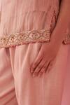 Studio Bagechaa_Blush Pink Tunic Pant Set _at_Aza_Fashions