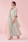 Buy_Studio Bagechaa_Pink Embroidered Pale Blue Anarkali Set _Online_at_Aza_Fashions