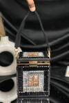 Buy_Kainiche By Mehak_Black Mirrors, Sequins Chic Work Potli Bag_at_Aza_Fashions