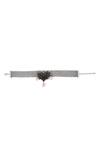 Trupti Mohta_Handcrafted Baroque Pewter Choker Necklace _Online_at_Aza_Fashions