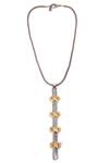 Buy_Trupti Mohta_Gold And Silver Pendant Necklace _at_Aza_Fashions