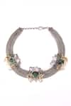 Shop_Trupti Mohta_Geometric Choker Necklace _at_Aza_Fashions